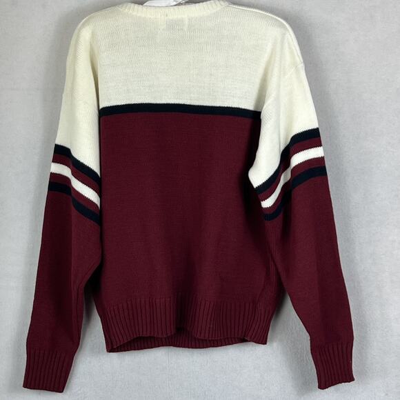 NFL Pro Line Phoenix Cardinals Sweater Men's X Large Wool Blend Burgundy & White - Picture 3 of 6